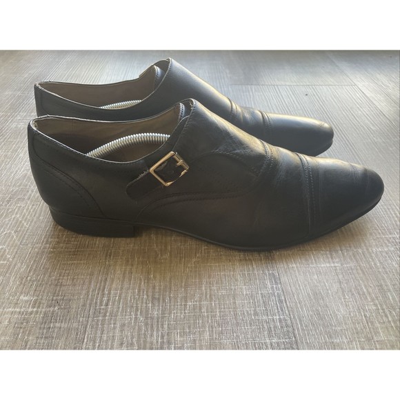 ALDO Men\'s Black Oxford Dress Shoe Palia Monk-Strap Dress Loafer Sz 12 main image 9